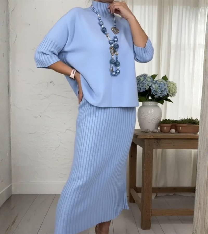 Marlene™ - Strick-Set mit geripptem Rock 