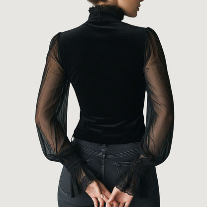 Lovina™ - Zeitlose elegante Bluse mit Spitzendetails und Ärmeln