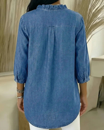 Bilma™ – Elegante Bluse mit Rüschendetails 