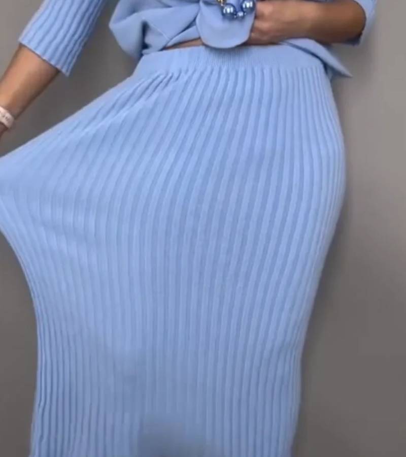 Marlene™ - Strick-Set mit geripptem Rock 