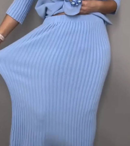 Marlene™ - Strick-Set mit geripptem Rock 