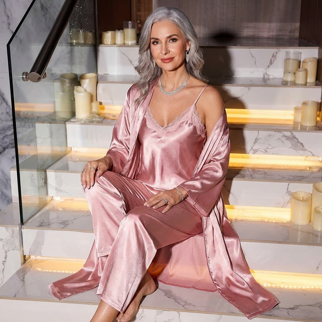 Sonya™ - 3-teiliges Nachtwäsche-Set aus Satin