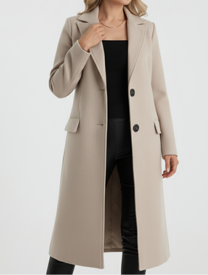 Rebie™ – Eleganter Langer Mantel mit klassischem Charakter 