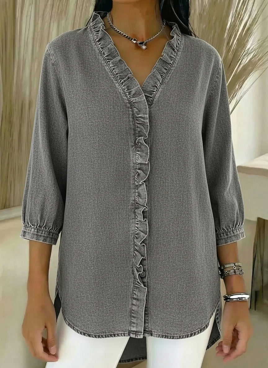 Bilma™ – Elegante Bluse mit Rüschendetails 