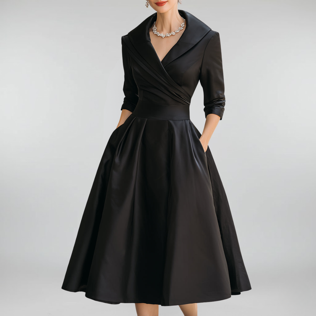 Lea™ | Elegantes Midikleid mit dezentem Glanz