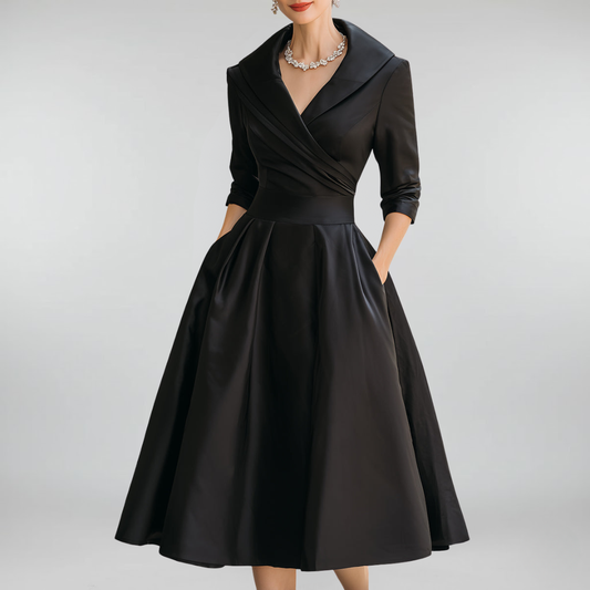 Lea™ | Elegantes Midikleid mit dezentem Glanz