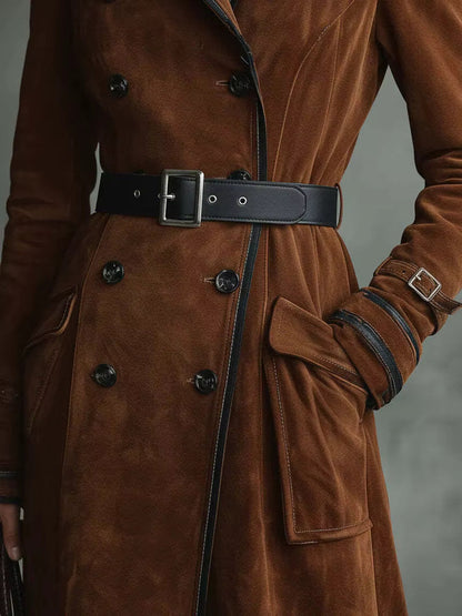 Nelie™ - Trenchcoat aus Wildleder