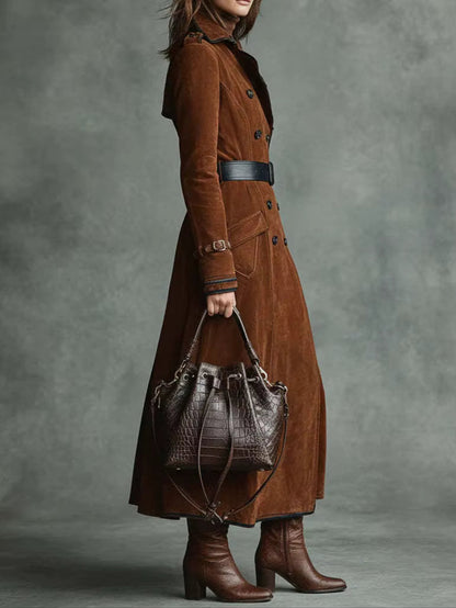 Nelie™ - Trenchcoat aus Wildleder