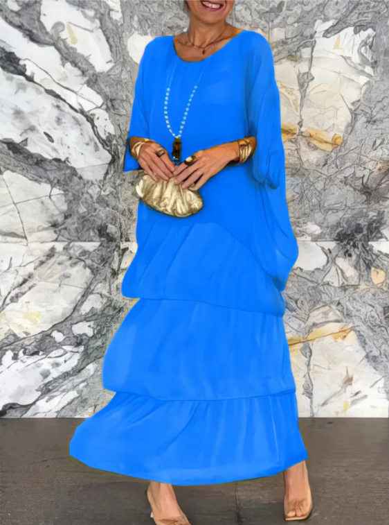 Shina™ – Elegantes Fließendes Maxikleid