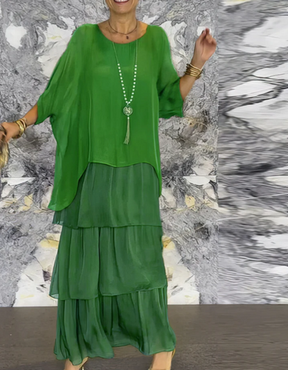 Shina™ – Elegantes Fließendes Maxikleid