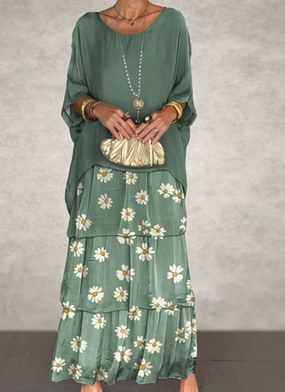 Shina™ – Elegantes Fließendes Maxikleid