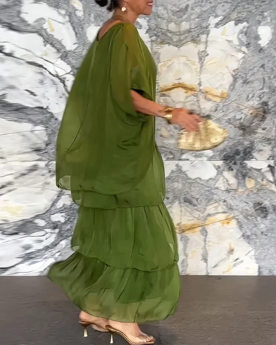 Shina™ – Elegantes Fließendes Maxikleid