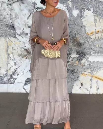 Shina™ – Elegantes Fließendes Maxikleid