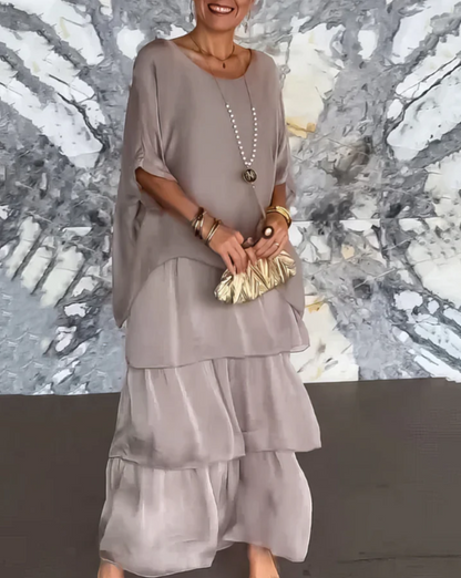 Shina™ – Elegantes Fließendes Maxikleid