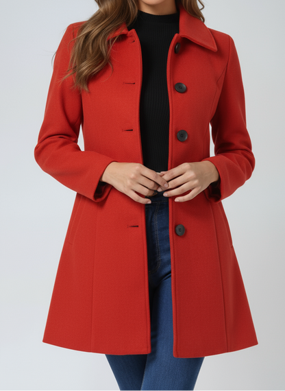 Leonila™ - Damen-Wintermantel mit einem Knopf