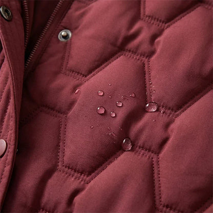 Gracia™ - Langer Daunenmantel mit Kapuze